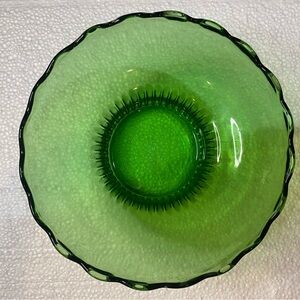 Elegant Green Glass Bowl